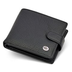 Стильное мужское портмоне из натуральной кожи ST Leather ST153 чёрный