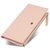 Женский кожаный кошелек-клатч светло-розового цвета с отделением для телефона ST Leather