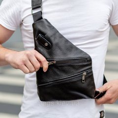 Мужской кожаный рюкзак-слинг на одно плечо Tiding Bag 715C