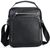 Вертикальная мужская сумка в черном цвете из зернистой кожи Tiding Bag TB-131979