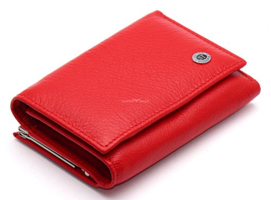 Кожаный маленький женский кошелек ST Leather ST617 Red