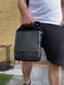 Кожаная мужская сумка-мессенджер черная Tiding Bag TB-13887