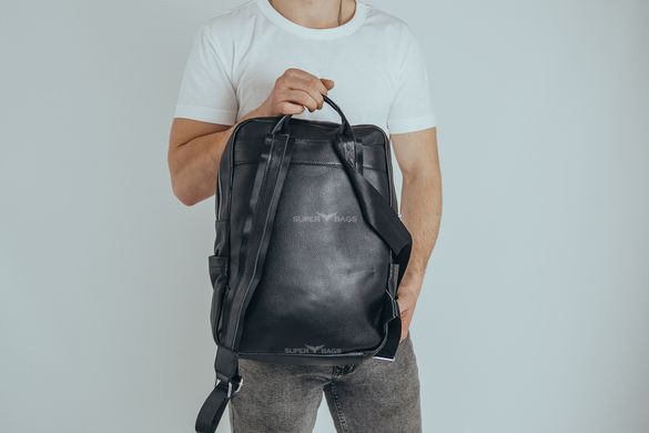 Мужской рюкзак из натуральной кожи от фирмы Tiding Bag NM29-88066A-black