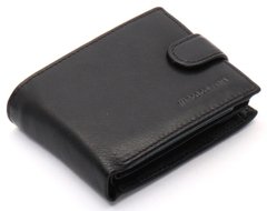 Черное мужское портмоне из натуральной кожи с визитницей Marco Coverna MC-2057H-1