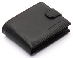Черное мужское портмоне из натуральной кожи с визитницей Marco Coverna MC-2057-1