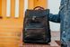 Мужской чёрный кожаный рюкзак для ноутбука и поездок Tiding Bag