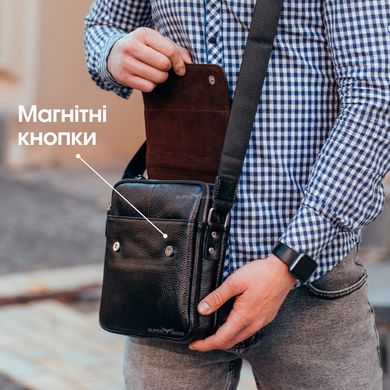 Мужская сумка через плечо из натуральной кожи Tiding Bag