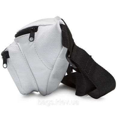 Бананка мужская из натуральной кожи Tiding Bag TD-24015 белая