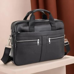 Чоловіча ділова шкіряна сумка-портфель для ноутбука Tiding Bag TD-92-129