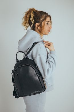 Стильний жіночий рюкзак із натуральної шкіри Borsa Leather K-144562-black