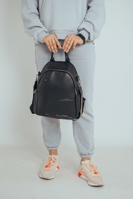 Стильний жіночий рюкзак із натуральної шкіри Borsa Leather K-144562-black