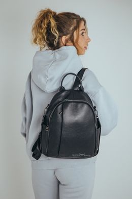 Стильный женский рюкзак из натуральной кожи Borsa Leather K-144562-black