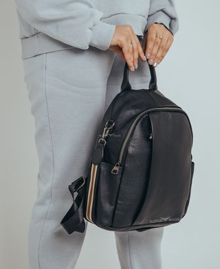 Стильний жіночий рюкзак із натуральної шкіри Borsa Leather K-144562-black