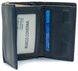 Синий компактный кошелек из натуральной кожи в три сложения Marco Coverna MC-1419-5