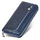 Темно-синий кошелек-клатч из натуральной кожи c ремешком на запястье и ладонь ST Leather ST201 dark blue