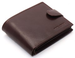 Коричневое кожаное мужское портмоне с отделением для документов Marco Coverna MCB047-805 brown