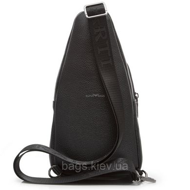 Компактный рюкзак-слинг кожаный Tiding Bag BX-25472 черный