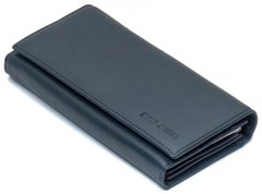 Тёмно-синий классический кошелек из натуральной кожи с фиксацией на магниты Мarco Coverna MC-1411-3