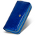 Синий лаковый кошелек-клатч из натуральной кожи на две молнии с ремешком для руки ST Leather S5001A