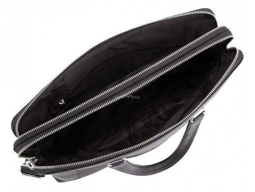 Шкіряна сумка для ноутбука чорна для чоловіків Allan Marco AM-130164