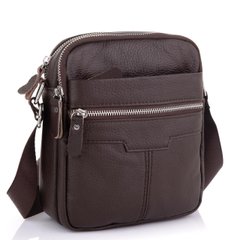 Кожаная сумка мужская коричневого цвета Tiding Bag