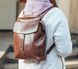 Оригинальный женский рюкзак-сумка из натуральной кожи Grays GR-144903 темно-розовый (пудровый)