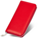 Большой женский красный кошелек из натуральной кожи с крупной фактурой ST Leather
