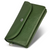 Зеленый женский кошелек-клатч из натуральной кожи с клапаном на кнопке ST Leather ST023