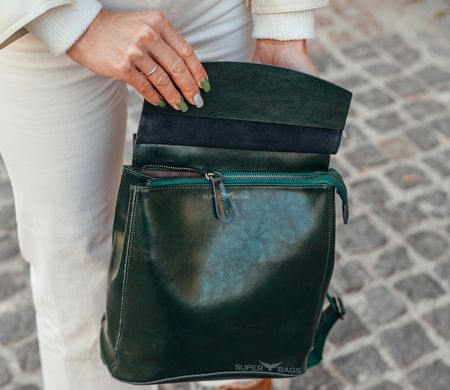 Стильный женский рюкзак из натуральной кожи Keizer K-144571-black
