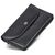 Классический черный кошелек-клатч из натуральной кожи с клапаном ST Leather
