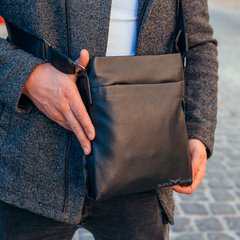Мужская удобная сумка со стильным дизайном в чёрном цвете Tiding Bag TB-14890