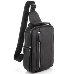 Мужской стильный рюкзак-слинг из натуральной кожи Tiding Bag A-144545
