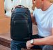 Чорний міський рюкзак чоловічий з натуральної шкіри Tiding Bag