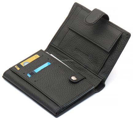 Вертикальне шкіряне портмоне з блоком для документів ST Leather ST101