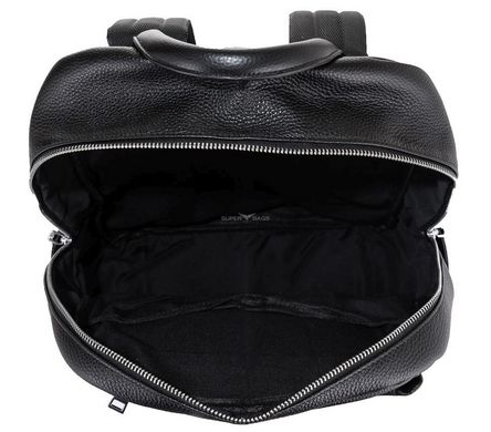Мужской городской кожаный рюкзак для ноутбука Tiding Bag B-144559 Черный