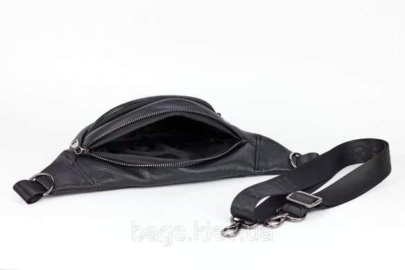 Сумка-барсетка мужская стильная из натуральной кожи черная BX-32327