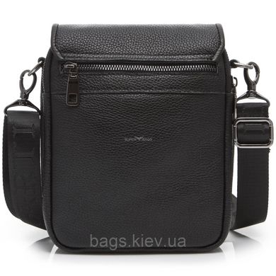 Мужской мессенджер кожаный через плечо Tiding Bag TD-1051 черный