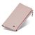 Темно-розовый кошелек-клатч из натуральной кожи с блоком для карт ST Leather