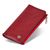 Бордовый кошелек-клатч из натуральной кожи с блоком для карт ST Leather