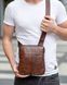 Чоловіча сумка-месенджер з натуральної шкіри коричнева 1530