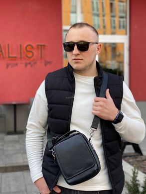 Чоловічий месенджер через плече Tiding Bag TD-1058 з натуральної шкіри