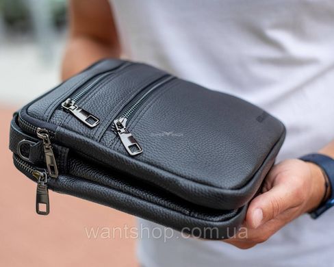 Кожаная мужская сумка Bexhill BX-14969 черная