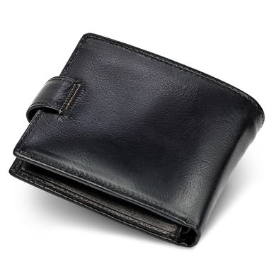 Мужское портмоне из натуральной кожи ST Leather В104 Черный