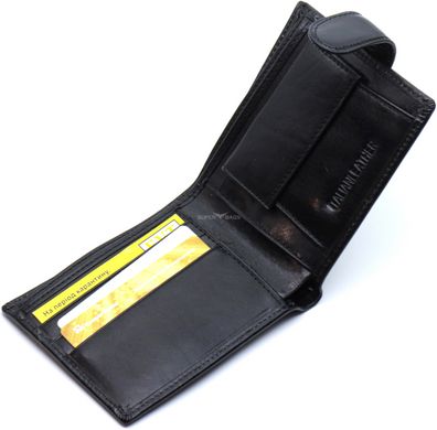 Чоловіче портмоне з натуральної шкіри ST Leather В104 Чорний