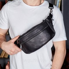 Мужская сумка-барсетка LONDON из гладкой натуральной кожи на два отделения