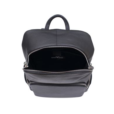 Кожаный городской рюкзак Tiding Bag B3-144962 Черный