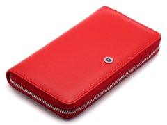Красный женский кошелек на молнии из натуральной кожи BOSTON B272
